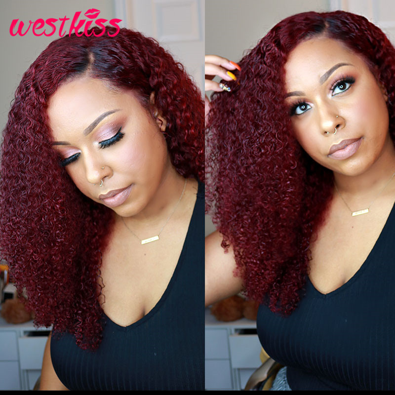 99J curly lace front wigs