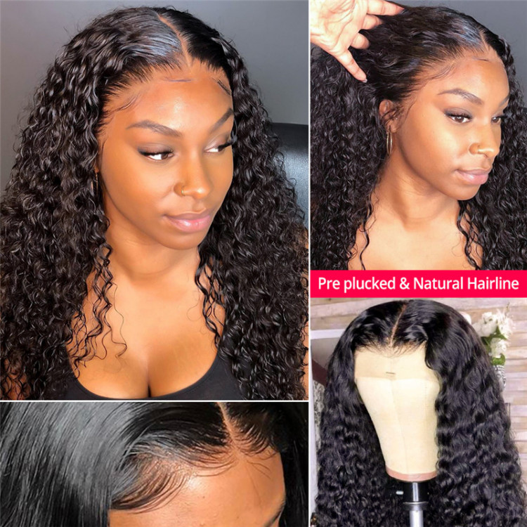 deep wave wig human hair