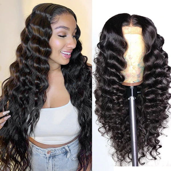 HD loose deep wave wig